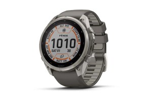 Garmin fēnix 9 Pro inReach 51 mm - titán, szürke szilikon szíj