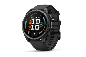 Garmin fēnix 9 47mm AMOLED - titán tok, fekete szilikon szíj