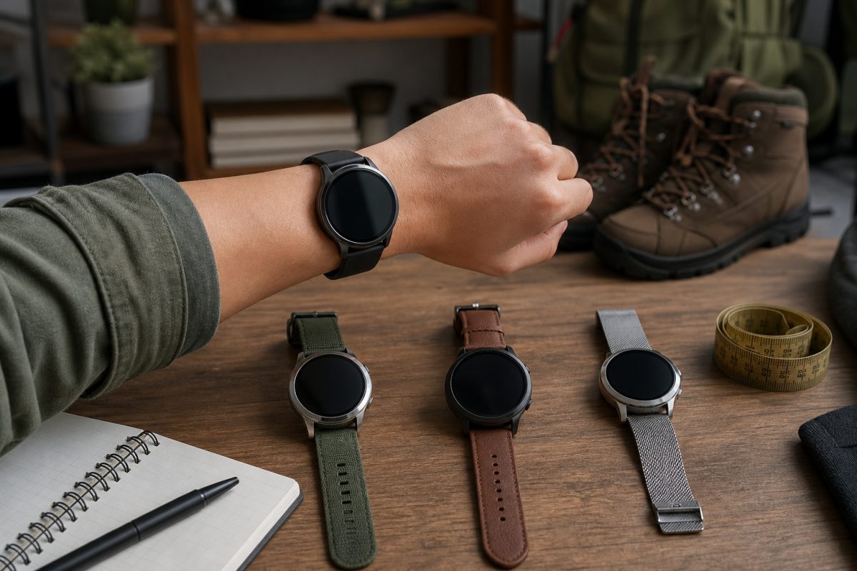Garmin órák választását segítő méret- és szíj-összehasonlítás