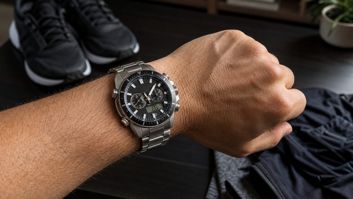 Casio Edifice Ana-Digi: sportos kronográf kombinált kijelzővel